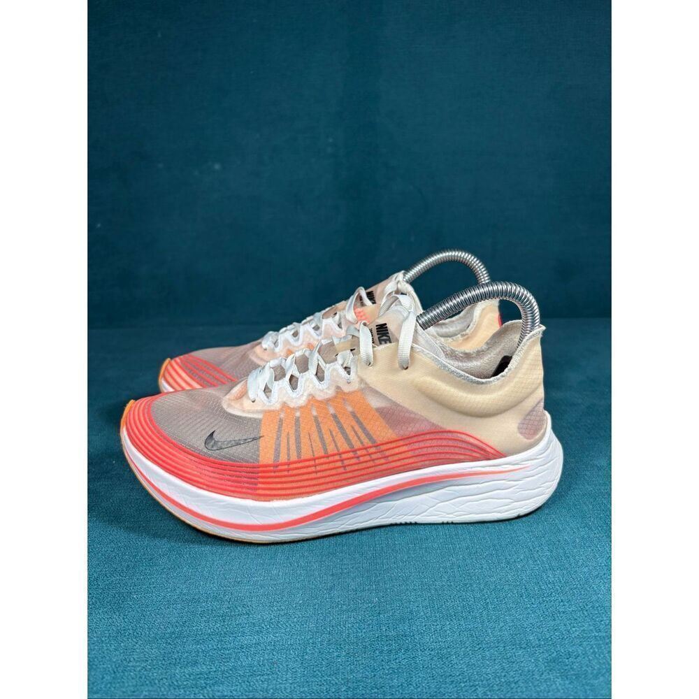 Nike Zoom Fly SP Light Bone Crimson Pulse Women’s Size 8 Running Shoes AJ8229-60